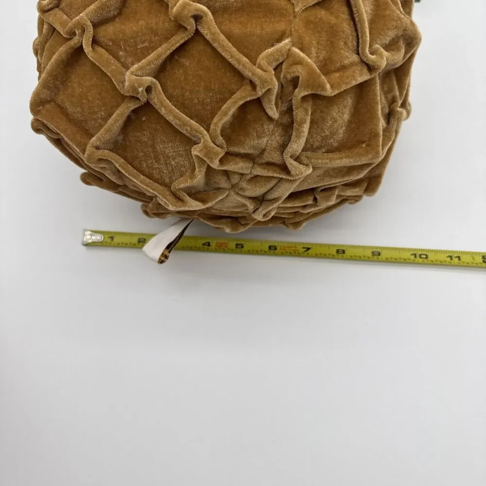 MWW Market Pineapple Plush Throw Pillow Fruit Tropical Velvet Velour